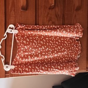 Abercrombie Orange Mini Skirt size M